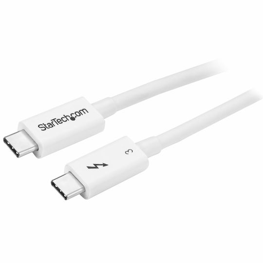 StarTech Thunderbolt 3 Kabel 100W Weiß 0.5m (TBLT34MM50CW)
