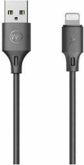 WK WDC-092 USB to Lightning Cable Μαύρο 1m