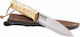 Casstrom Lars Falt Knife Beige with Blade made of Steel in Sheath