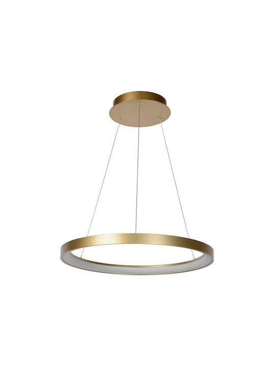 Lucide Lightning Vidal Pendant Light LED with Warm White Light Gold