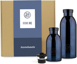 24Bottles Clima Mini Me Gift Box Thermos Bottle Black 500ml Black Radiance + 330ml