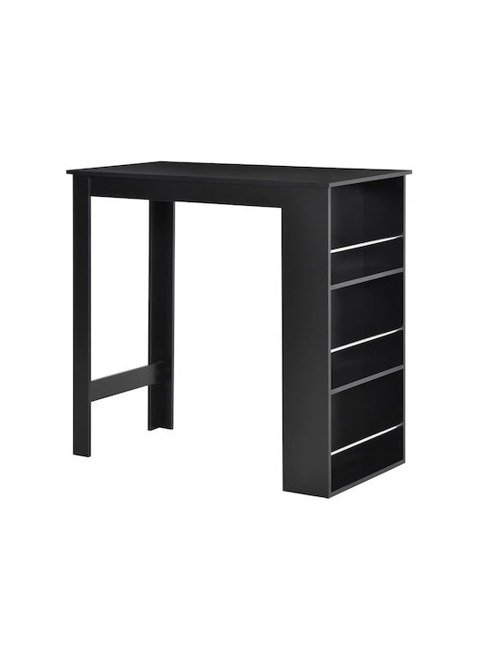 Table Bar Wooden Black 112x57x106cm