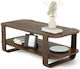 Rechteckig Couchtisch Bellwood aus Massivholz Walnut L109.2xB52.7xH39.3cm