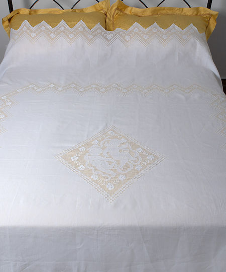 Silk Fashion 274 Piqué Decke King Size 260x280cm Weiße