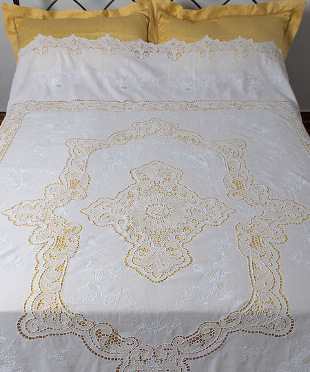 Silk Fashion 779 Piqué Decke Übergröße 245x280cm Weiße