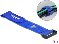 DeLock Velcro Καλωδίων 190mmx25mm σε Μπλε χρώμα (5τμχ) 19546