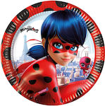 Procos Miraculous Ladybug Platte für Party 8Stück