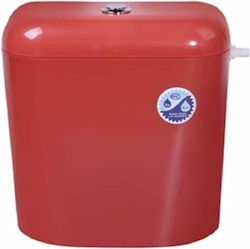Nikiplast Classic Επίτοιχο Πλαστικό Καζανάκι Ορθογώνιο Χαμηλής Πίεσης