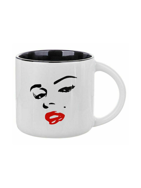 Marilyn Monroe, Ceramic Mug 400ml White/Black