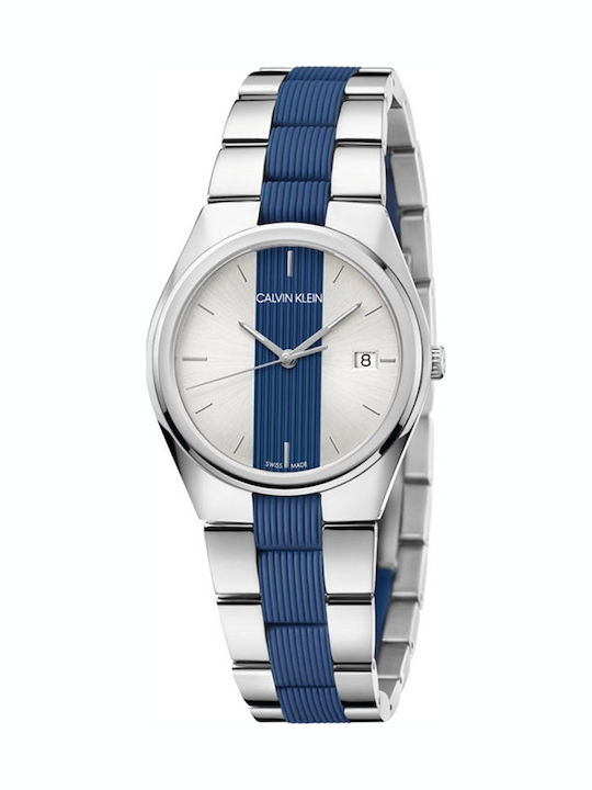 Calvin Klein Contrast Women's Watch with Metal Bracelet
