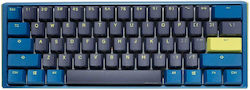 Ducky One 3 Mini Daybreak Gaming Mechanical Keyboard 60% with Cherry MX Blue switches and RGB lighting (US English) Blue