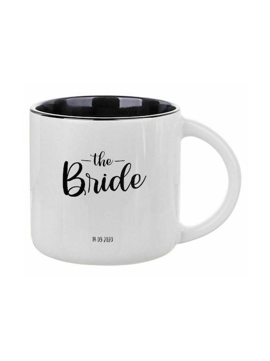 Groom & Bride (Bride), Ceramic Mug 400ml White/Black