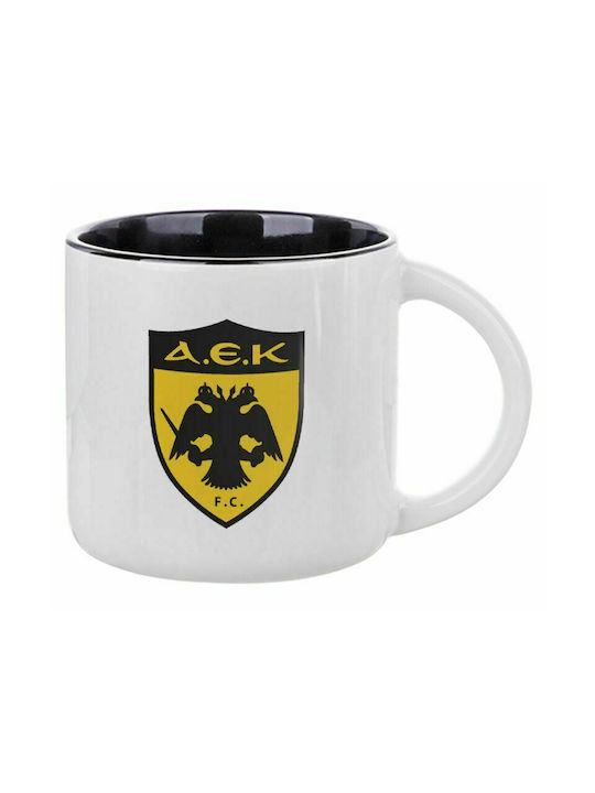 AEK, Ceramic Mug 400ml White/Black