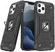 Wozinsky Ring Armor Kickstand Tough Rugged Back Cover Πλαστικό Μαύρο (iPhone 13)