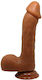 Baile Beautiful Johnson RealDeal Dildo mit Hoden und Saugnapf Braun 22cm BW-008040NR-1