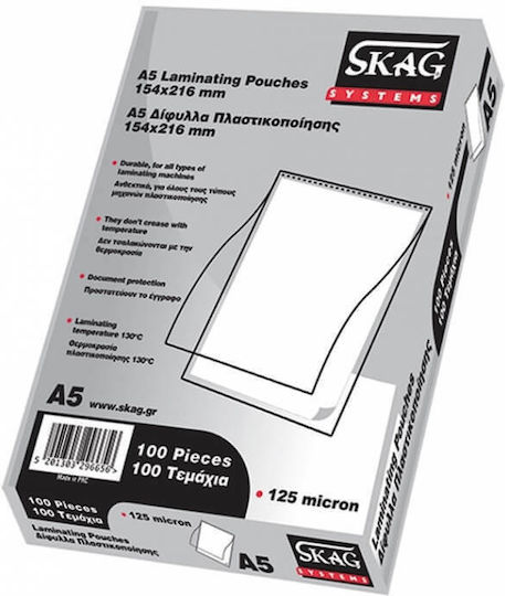 Skag Laminierfolien A5 125 Mikron 100 Stück