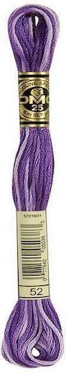 DMC Faden Stickerei Mouliné 117 Baumwolle Violett - Weiß