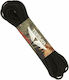 Mil-Tec Teesar Paracord Rope with Diameter 4mm and Length 30m Black 4mm 30m
