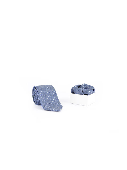 Krawatten- und Schalset GMc029 GM Blue Raffle