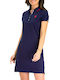 Summer Mini T-Shirt Dress Navy Blue