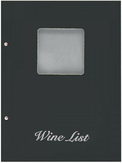 Next Wine List Made of PU Leather in Black Colour 32x23.5 cm Basic