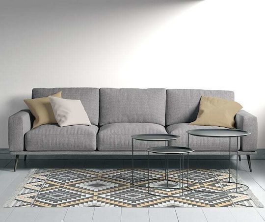 Click Teppich Rechteckig Sommer Synthetisch,Polyester/Cotton/Leather mit Fransen Mehrfarbig