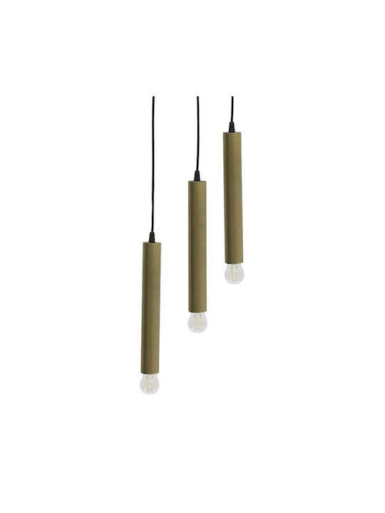 Click Pendant Light Gold with Socket E27 25x25x85cm