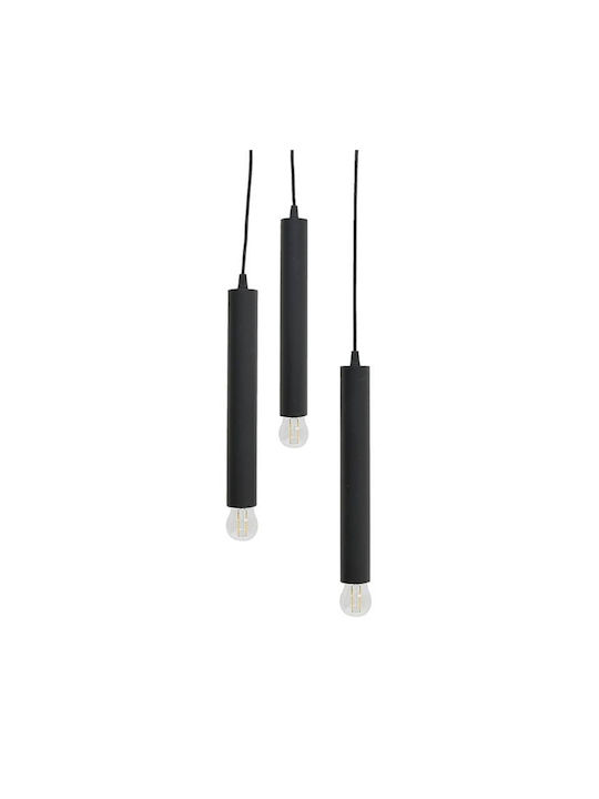 Click Pendant Light Three-Light for Socket E27 Black