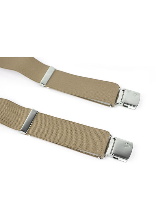 Men's suspenders 62036-153C beige Victoria Beige Light