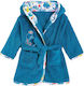 Petit Beguin Kids Hooded Bathrobe Ouistiti Blue