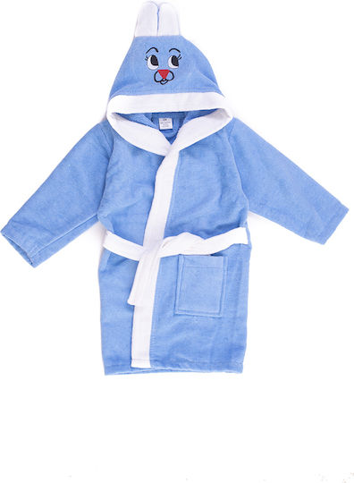 Comfort Kids Hooded Bathrobe Sky Blue