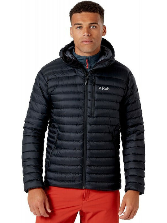Microlight Alpine Χειμωνιάτικο Μπουφάν Puffer Μαύρο
