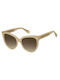 Marc Jacobs Women's Sunglasses with Beige Plastic Frame and Brown Gradient Lens MJ 1050/S 10A/HA