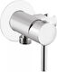 Interflex Minimal Wall Mounted Bidet Diverter Valve Silver