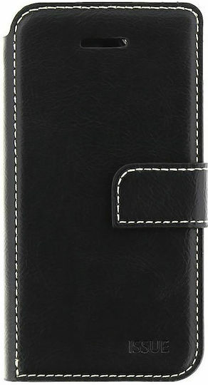 Molan Cano Issue Wallet Synthetic Leather Black (Motorola E7 Power)