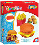 Luna Plasticine - Game Burger Set for 3+ Years, 3pcs 000622079