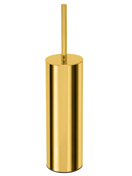 Pam & Co Minimal 716-024 Metallic Toilet Brush Brushed Gold