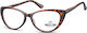 Montana Eyewear MR64 Women's Reading Glasses +1.00 in Brown color MR64A