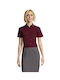 Sol's Women's Monochrome Short Sleeve Shirt Medium Burgundy