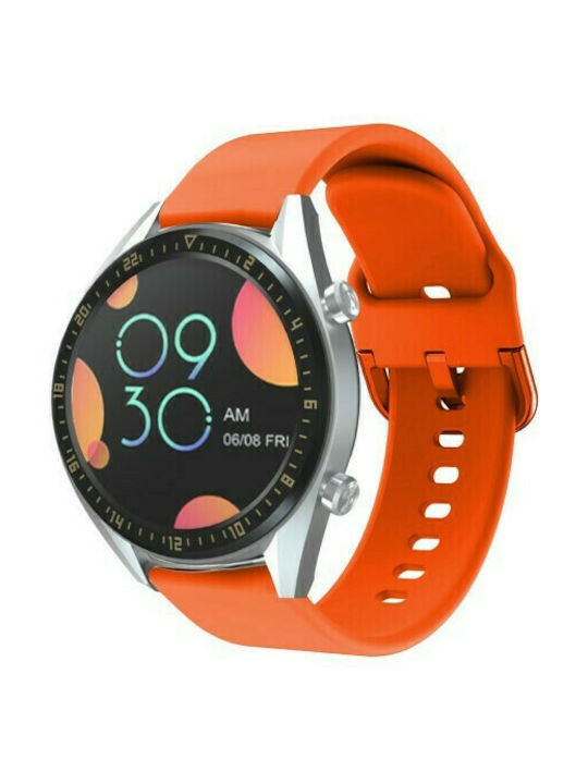 22mm Curea Silicon Portocaliu (Huawei Watch GT/GT Pro 2/3/4/5 / Ultimate 46mm)