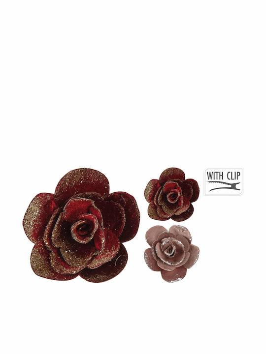 JK Home Decoration Christmas Decorative Flower 10cm 2pcs (Various Colours)