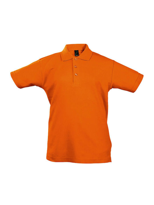 Sol's Παιδικό Polo Κοντομάνικο Πορτοκαλί