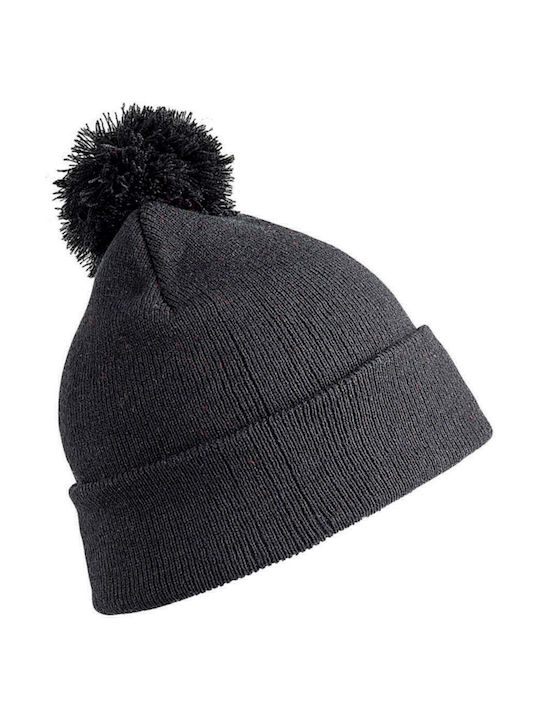 Result Kids Beanie Knitted Black