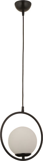 HomeMarkt Pendant Light Black Ball with Socket E27 25cm