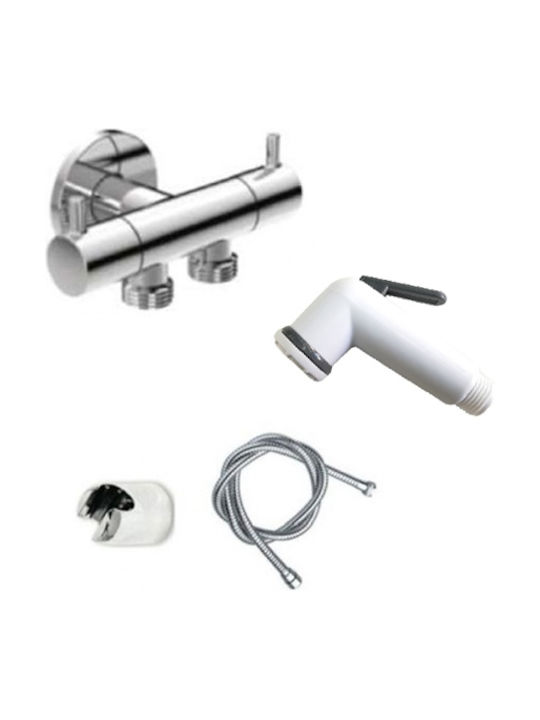 Remer Double Round Wandmontage Satz Bidet Silber