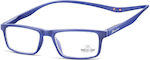 Montana Eyewear MR59 Unisex Reading Glasses +2.00 with Magnet Blue