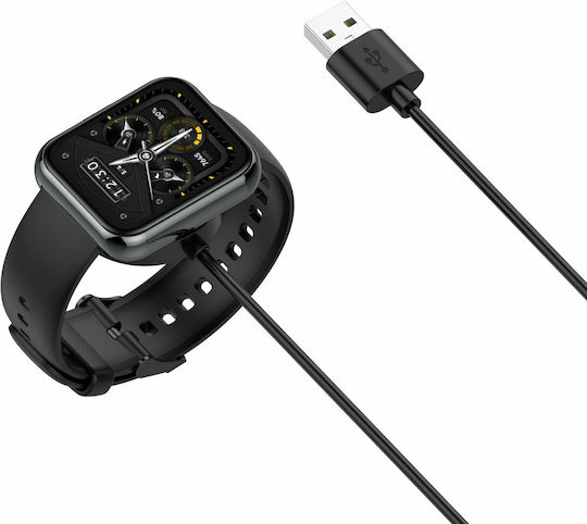 Tactical USB Charging Cable Зарядно за Часовник Realme Черен