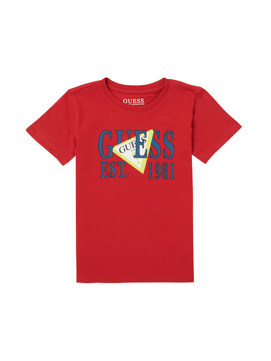 Guess Παιδικό T-shirt Κόκκινο