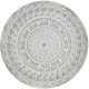 Inart Decorative Antique White Wooden Plate 60x2x60cm