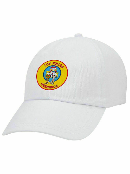 Los Pollos Hermanos, Adult Baseball Cap White 5-panel (POLYESTER, ADULT, UNISEX, ONE SIZE)